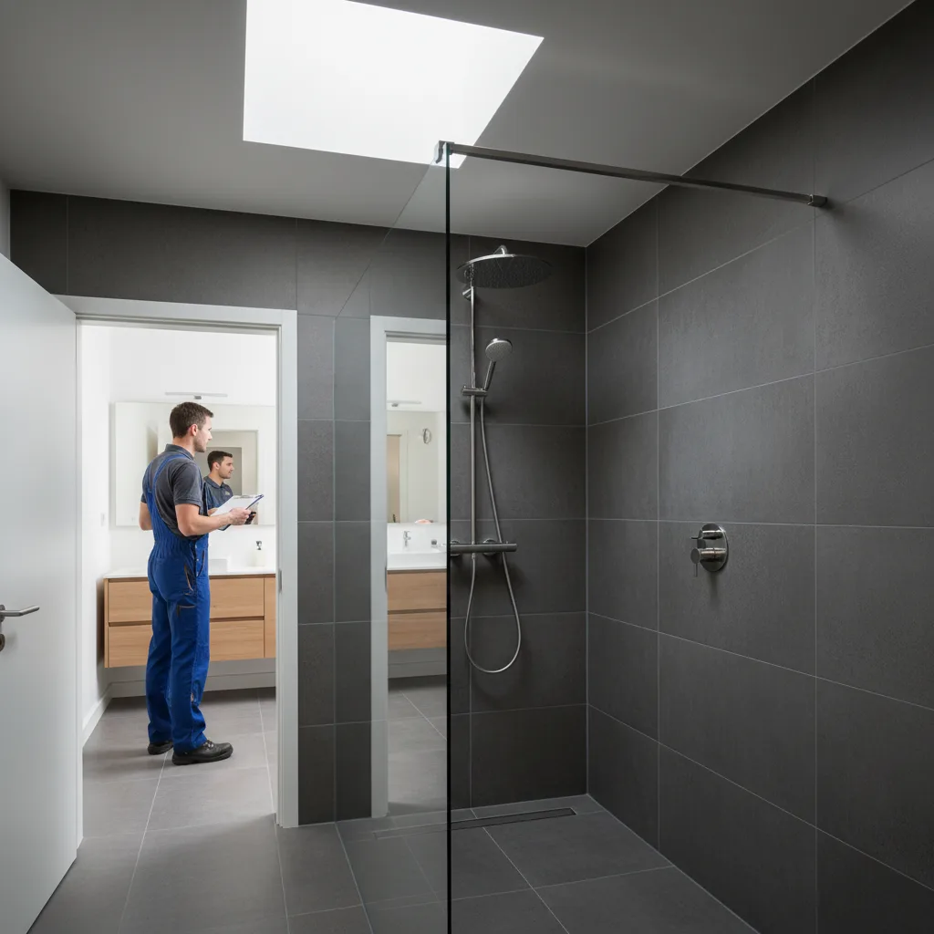 Installation douche italienne
